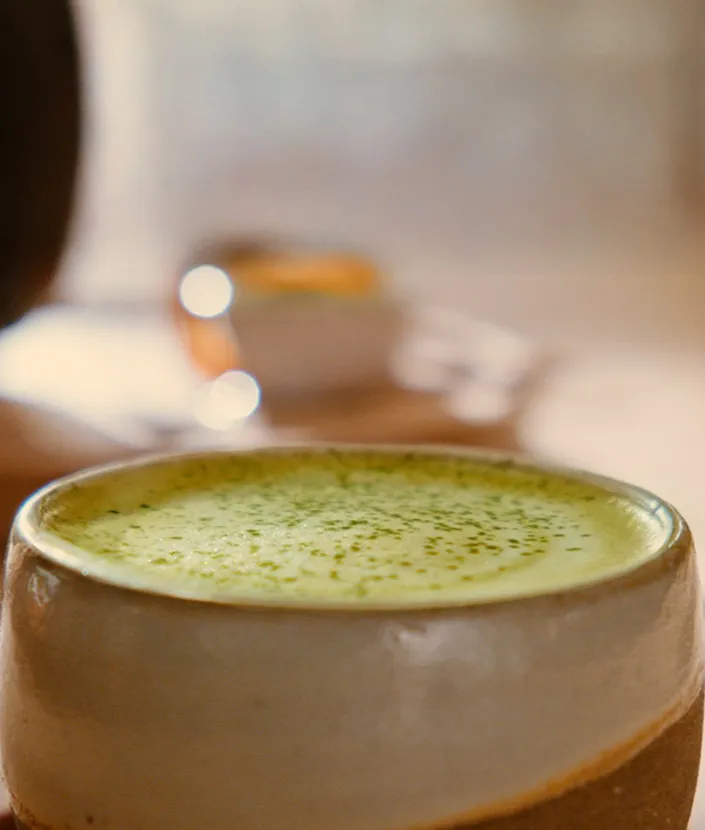 Toppings over Matcha