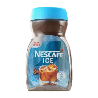Ice roast coffee front jar
