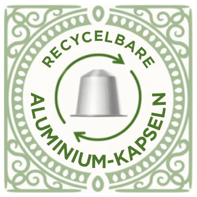 capsules d'aluminium recyclable