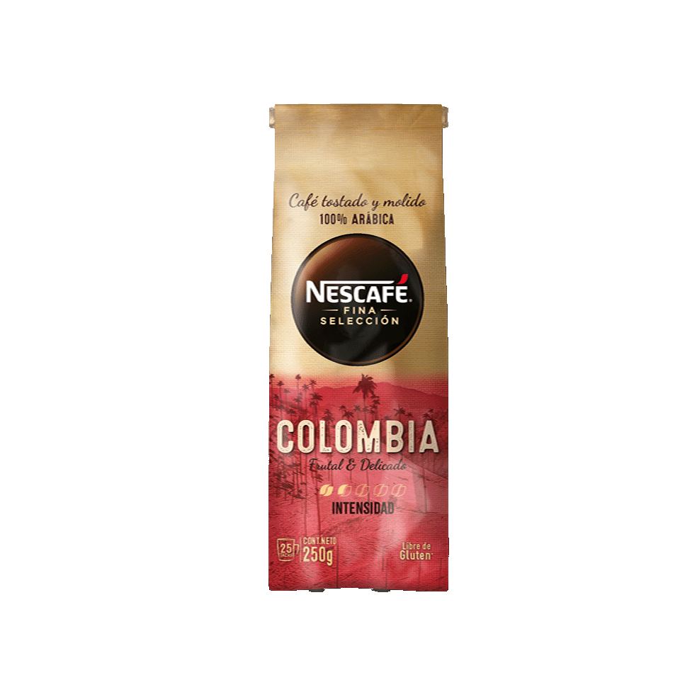 COLOMBIA Granos de café tostado y molido