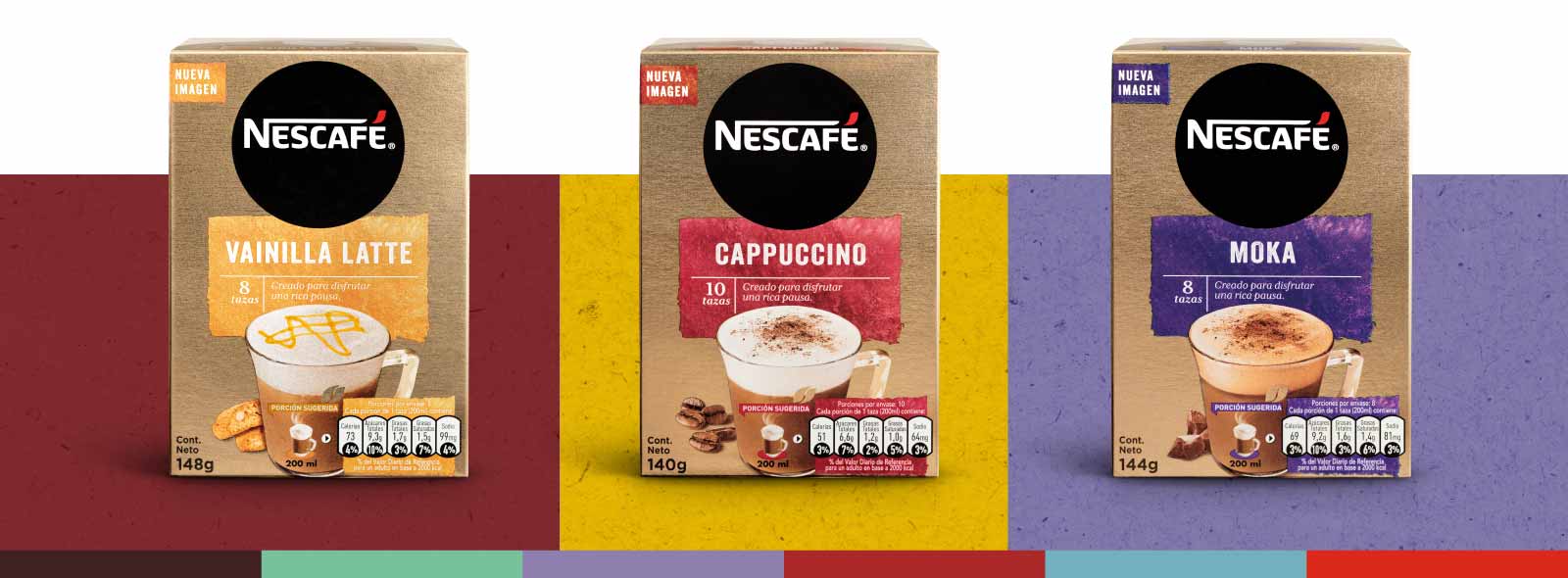 Nescafé Cappuccino, Lattes y Mokas