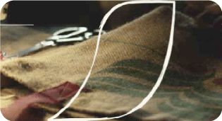 Sacos de café reutilizadas como bolsas