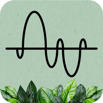 Ondas sonoras de la canción hecha con cafetales