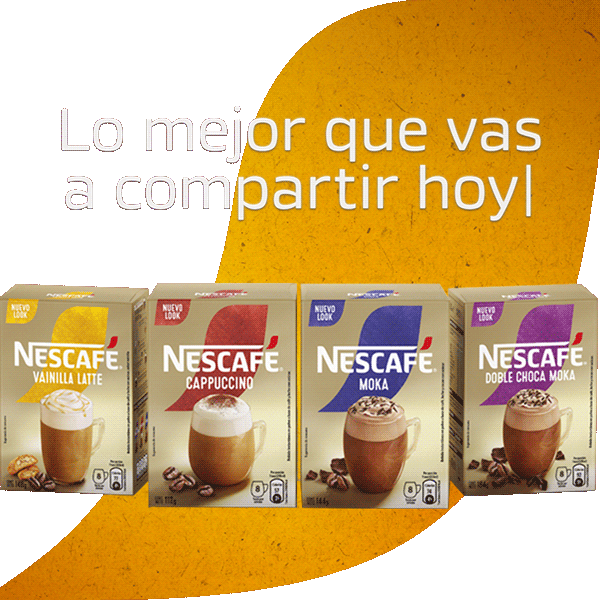 Variedades Nescafé cappuccino, moka, doble choca moka, latte