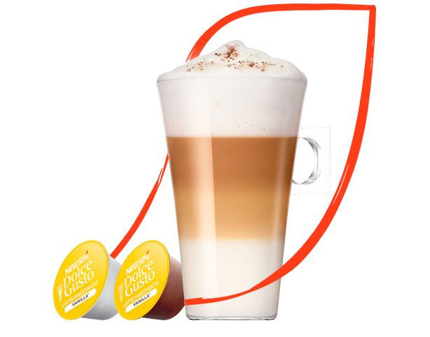 Taza de Nescafé Dolce Gusto Vainilla Latte Macchiato