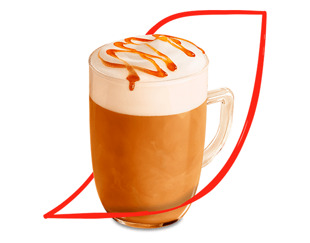 cafe latte caramelo