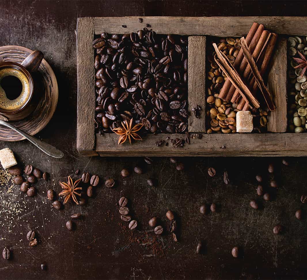 Especies para saborizar y aromatizar el café