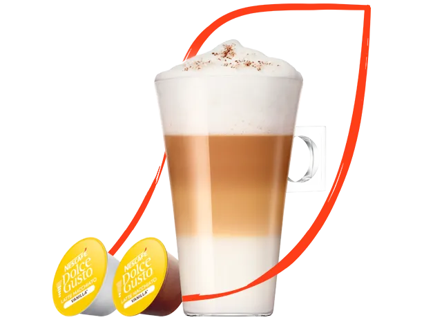 Taza de Nescafé Dolce Gusto Vainilla Latte Macchiato
