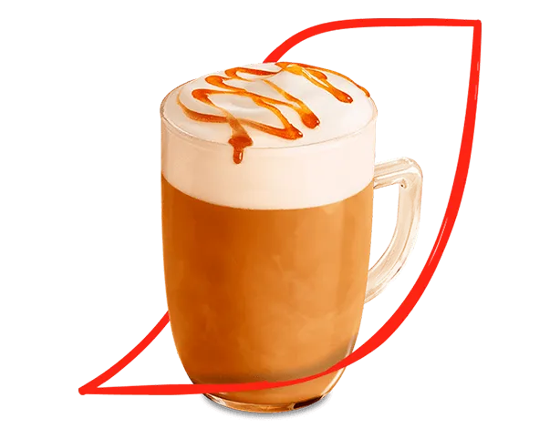 cafe latte caramelo