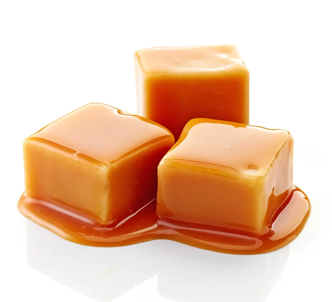 Trozos de caramelo