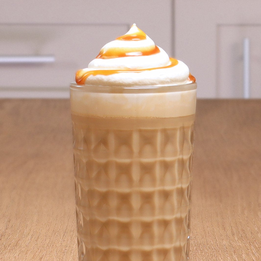 Receta frappé de caramelo