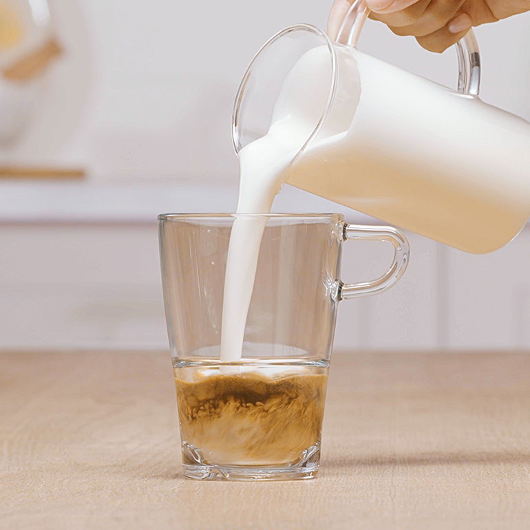 Latte de avellanas paso 4