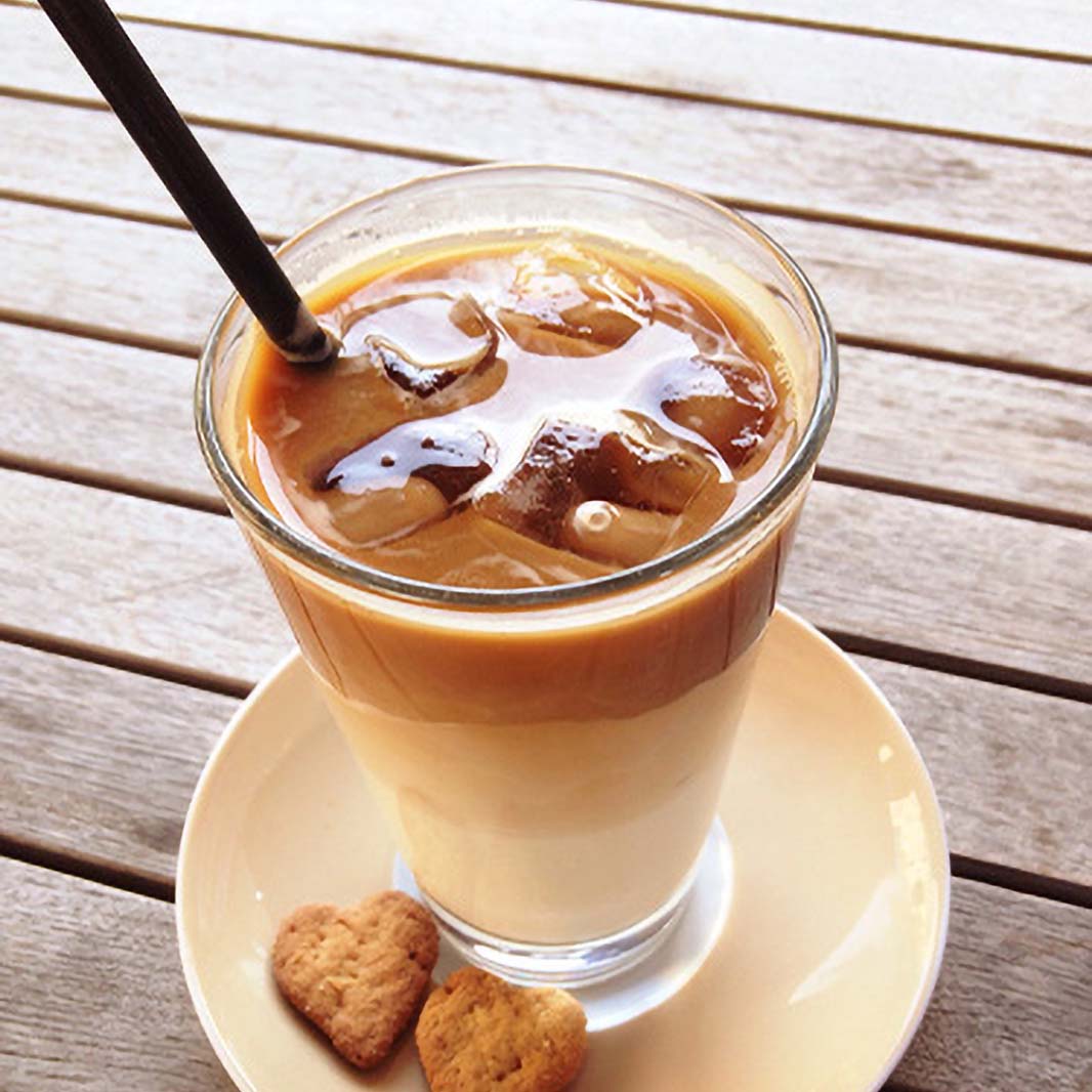 Un delicioso granizado de café con leche