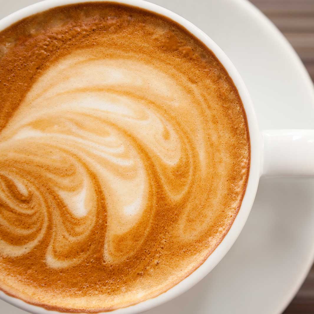 Un cappuccino, el café para estudiar lleno de sabor y espuma