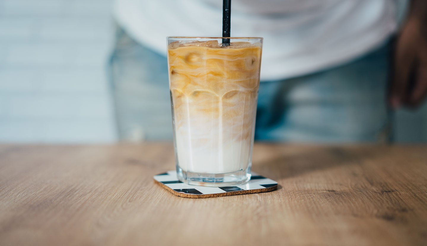 Delicioso granizado de café servido en una mesa