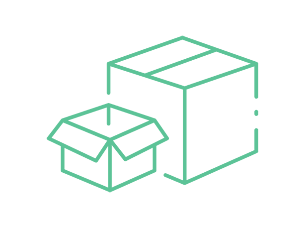 Cajas de cartón para empacar.