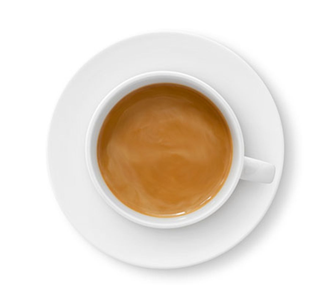 Taza de café cortado