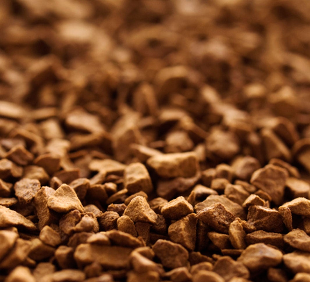 Primer plano de café soluble 