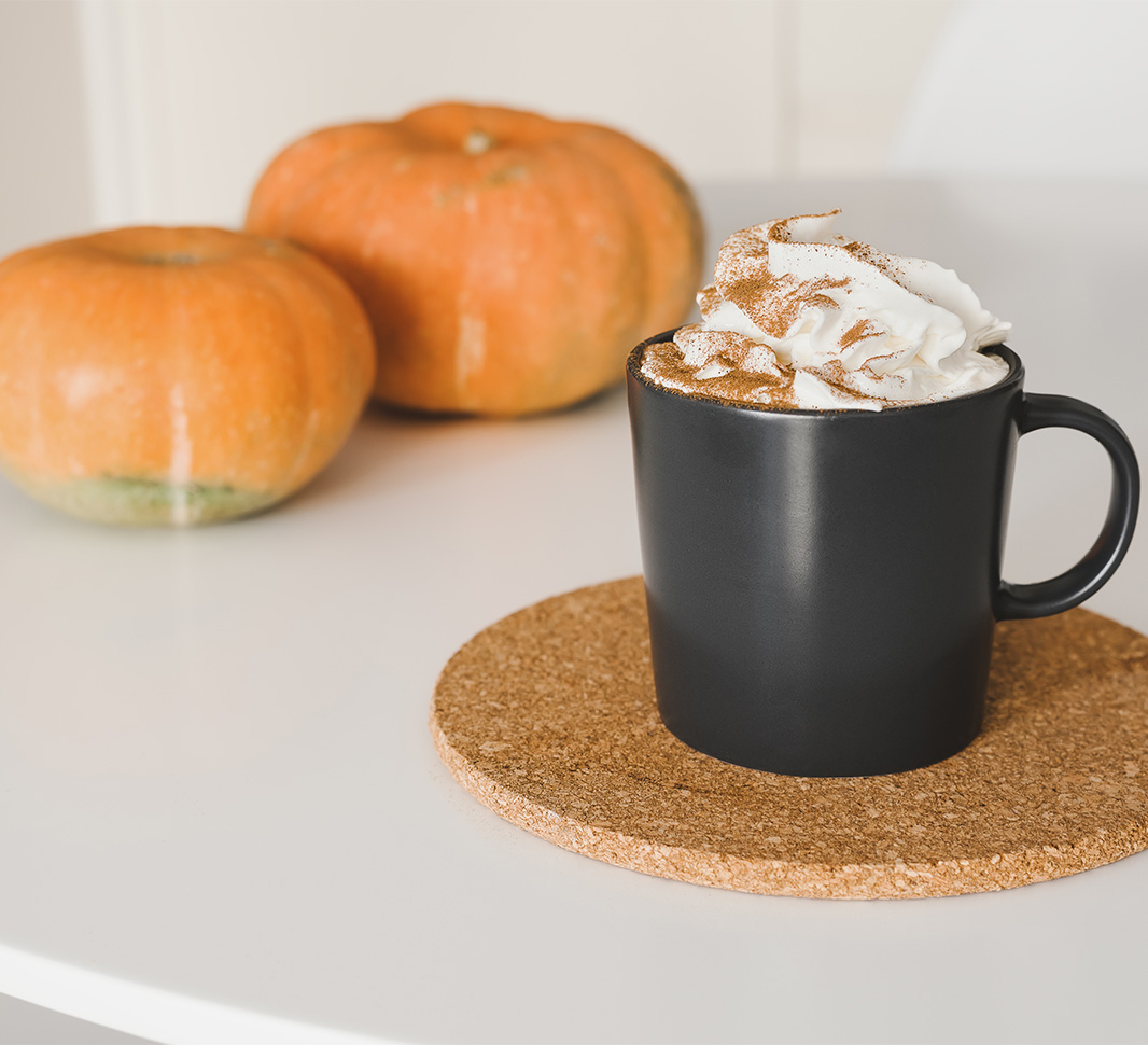 Café con crema chantilly