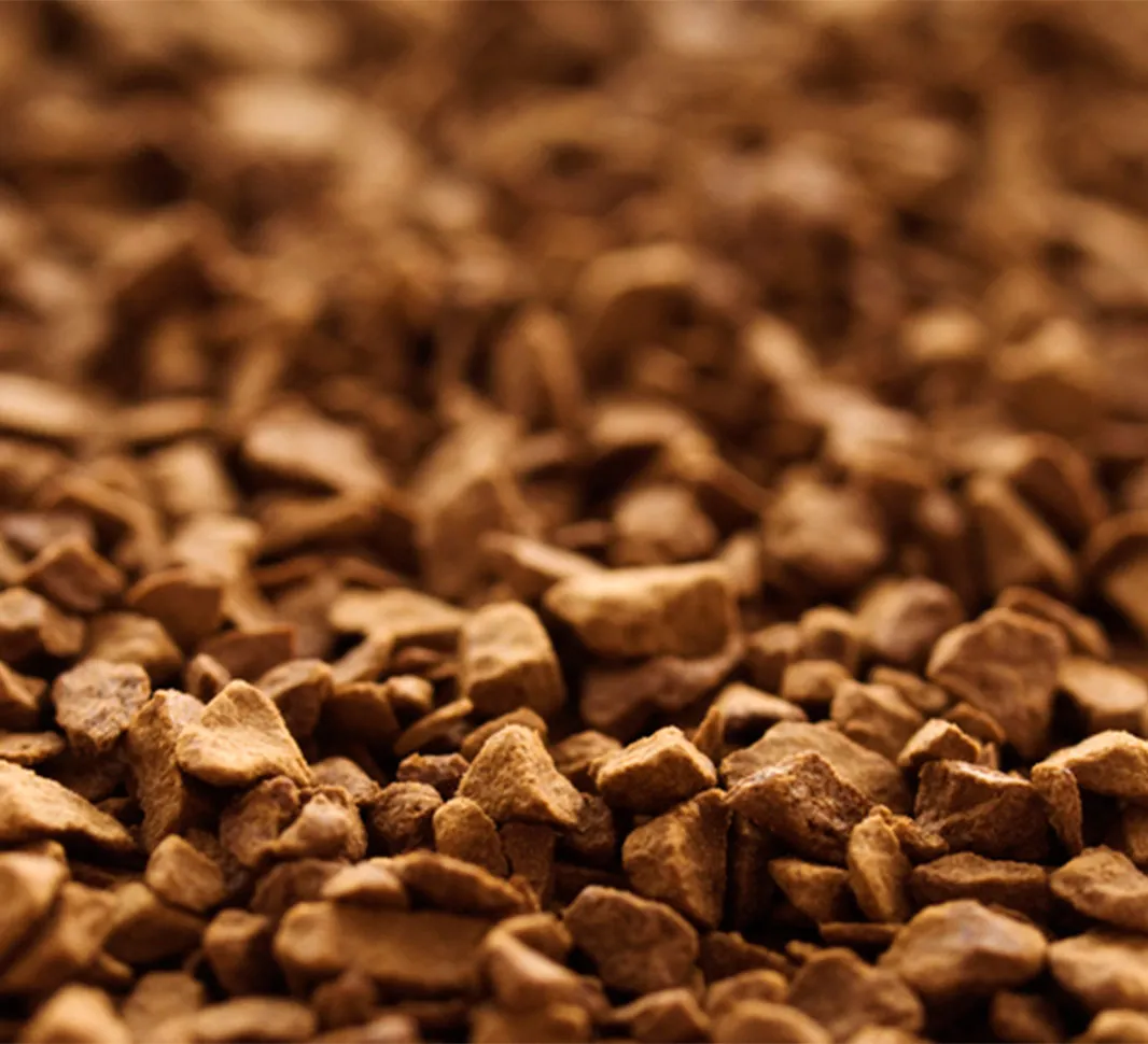 Primer plano de café soluble 
