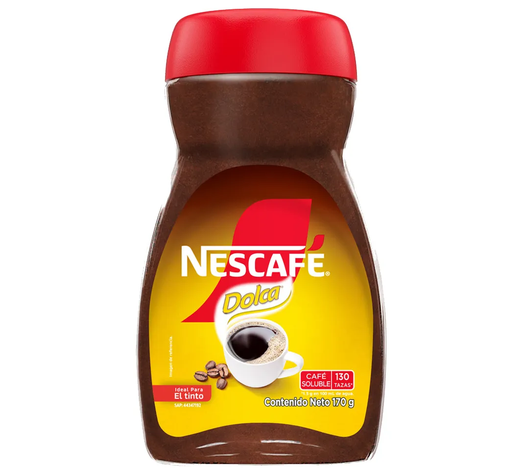 Frasco de NESCAFÉ® Dolca®