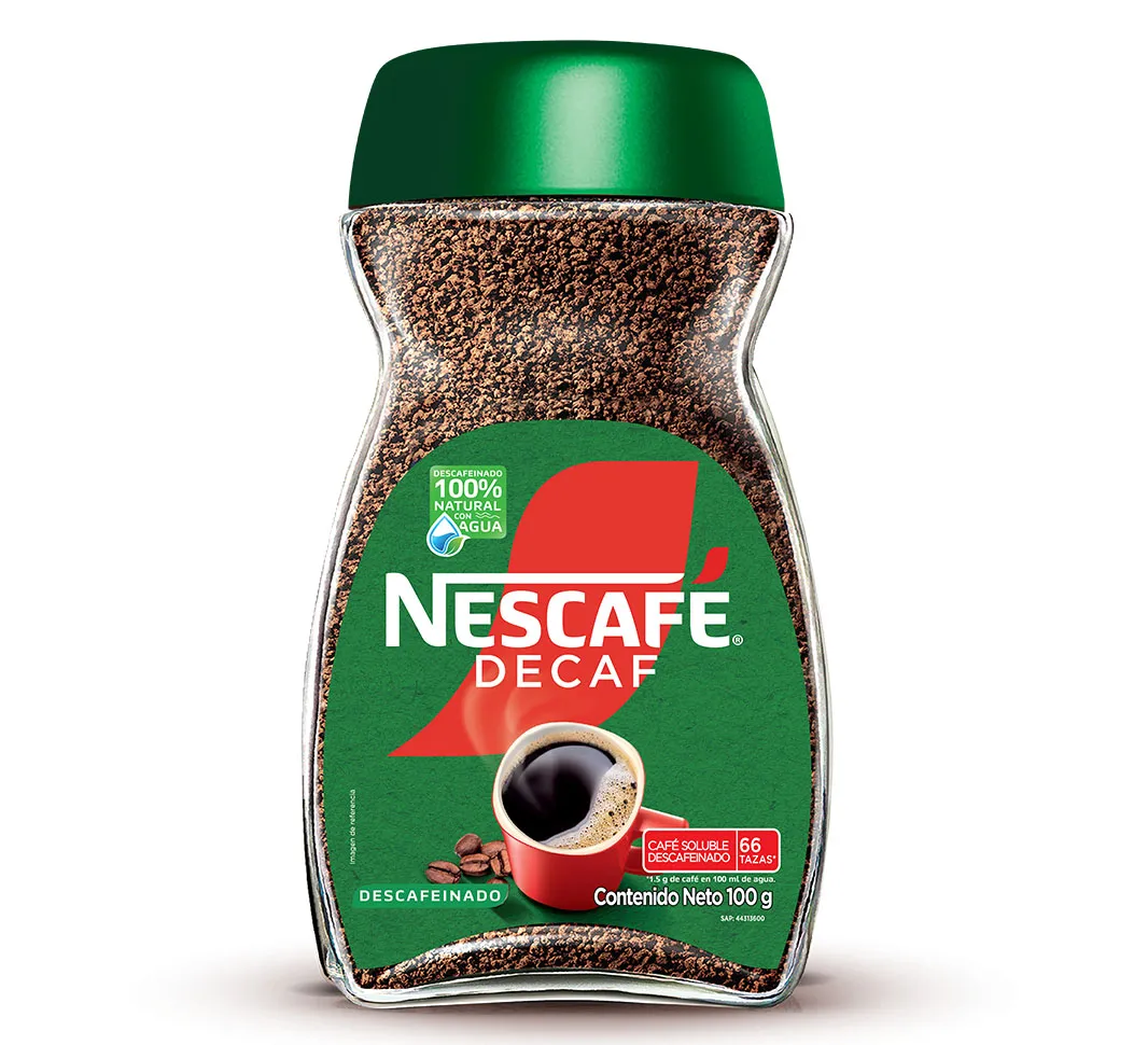 Nescafé DECAF es una opción deliciosa para tus tardes