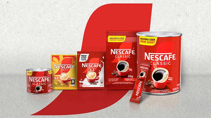 Gamme de Produits Nescafé dans un tout nouvel emballage