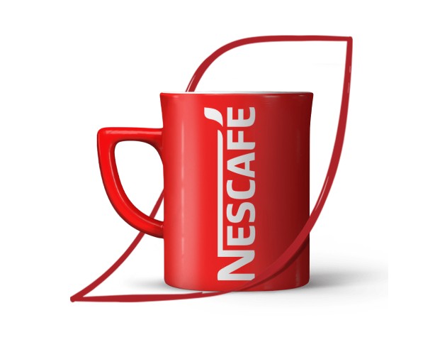 nescafe červený hrnek