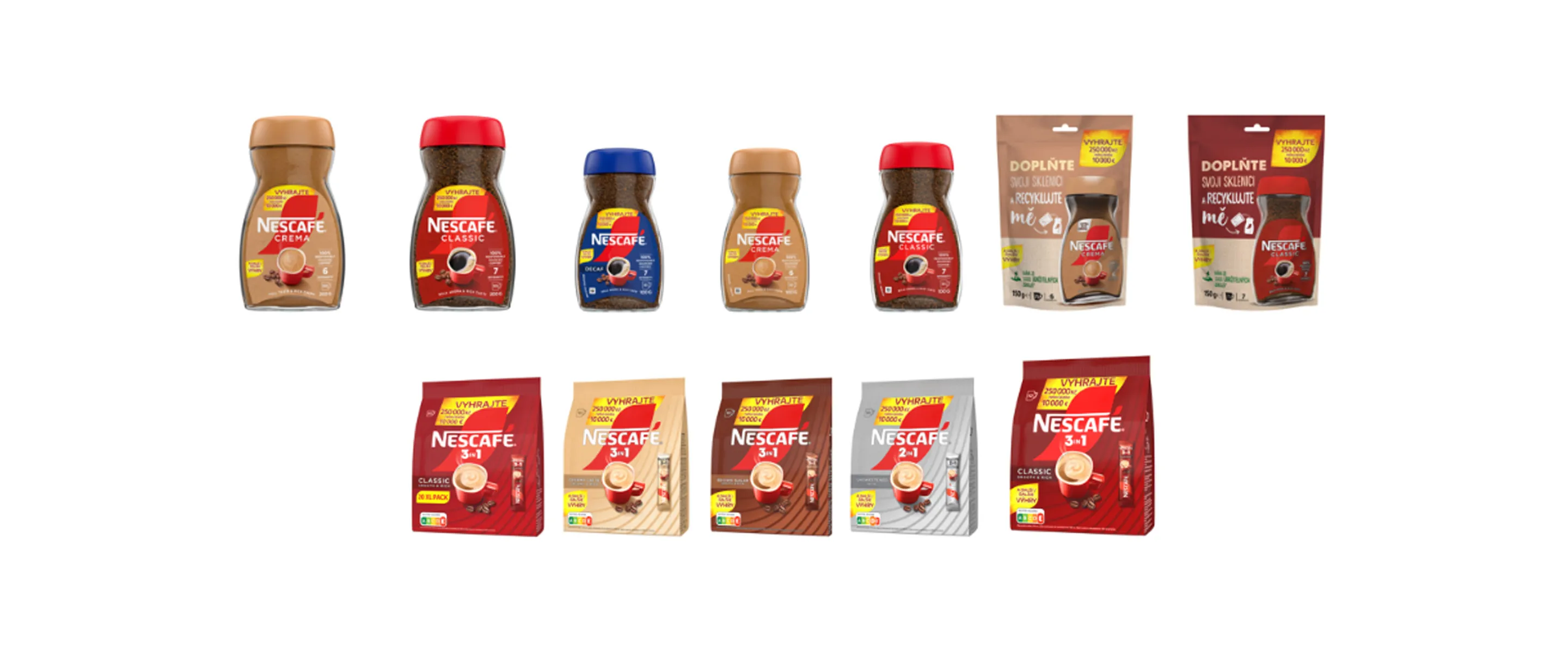 Vyhrajte 250 000 Kč s NESCAFÉ®!