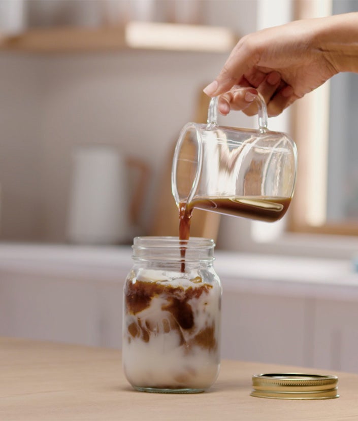 Ledové kokosové latte krok 4