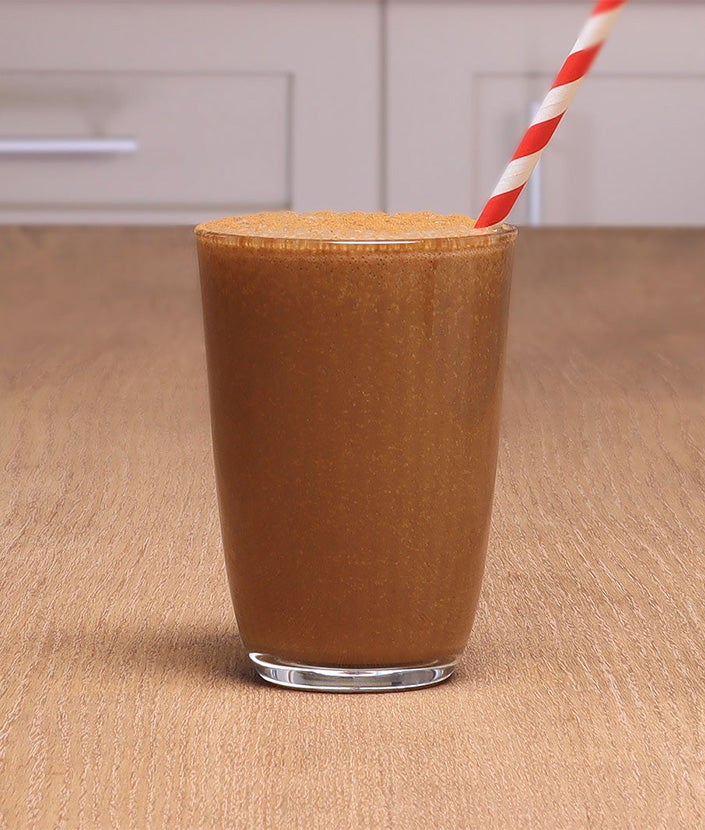 Kávový banánový milkshake krok 5