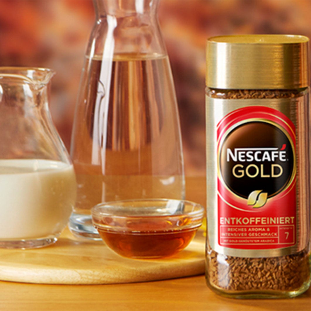 NESCAFÉ Creamy Caramel Decaf Latte