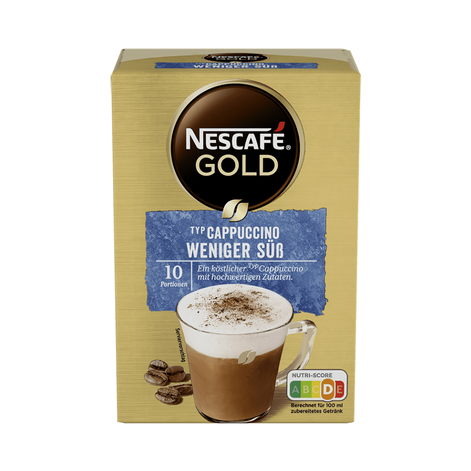 Nescafé GOLD Typ Cappuccino Weniger Süß