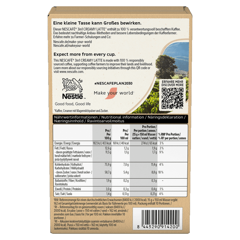 NESCAFÉ® 3in1 CREAMY LATTE Kaffee
