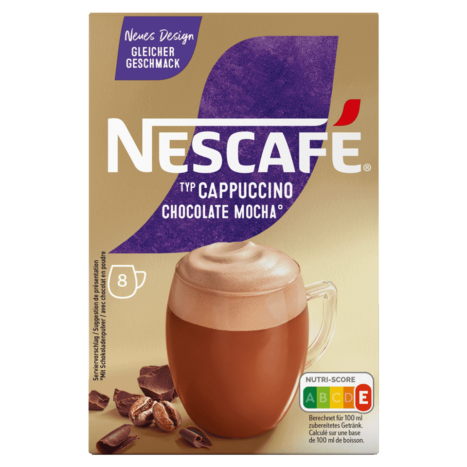 Typ Cappuccino Chocolate Mocha
