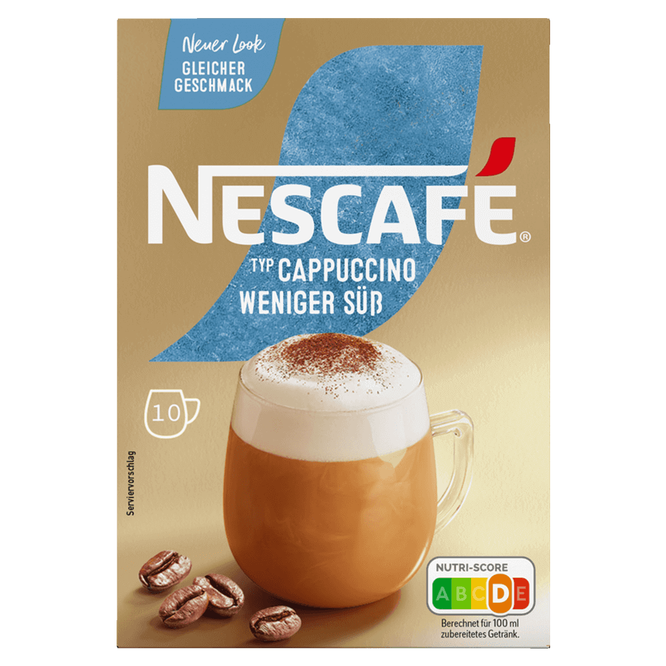 Cappuccino Weniger Süß