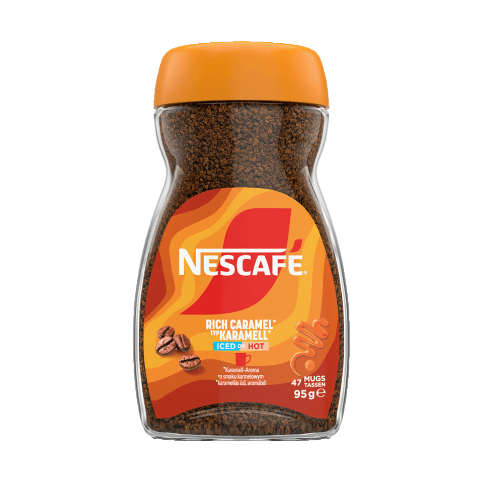 Nescafé Karamell Kaffee Glas