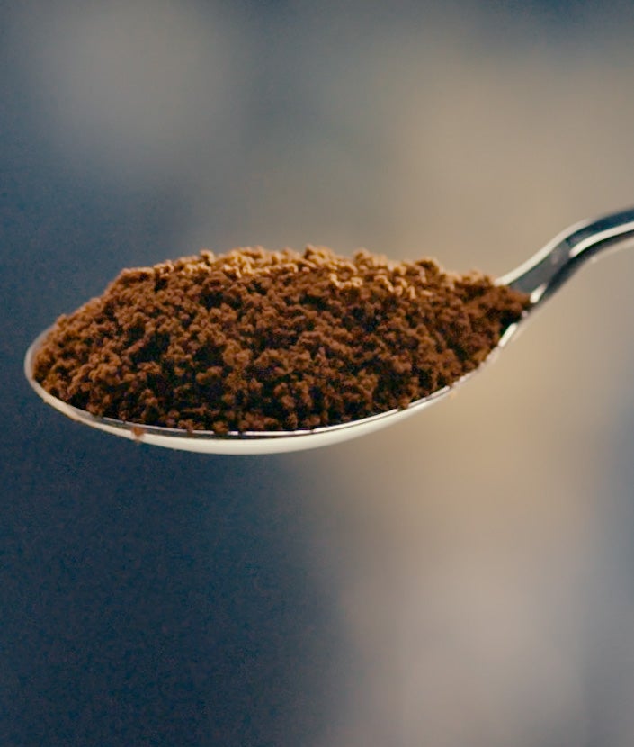 Löffel mit Instantkaffee