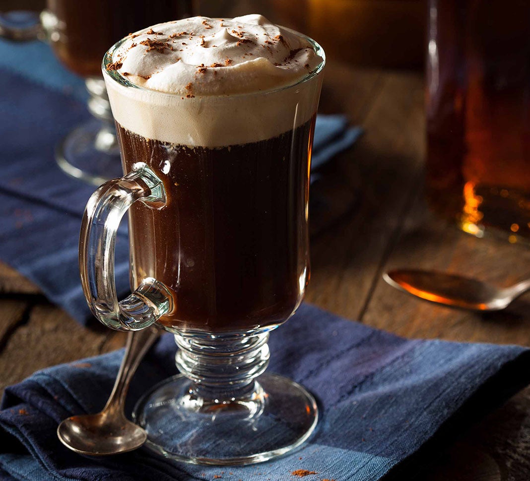 Zutaten für einen Irish Coffee