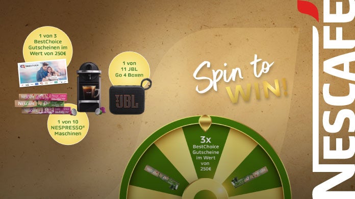 NESCAFÉ® Farmers Origins Glücksrad Gewinnspiel