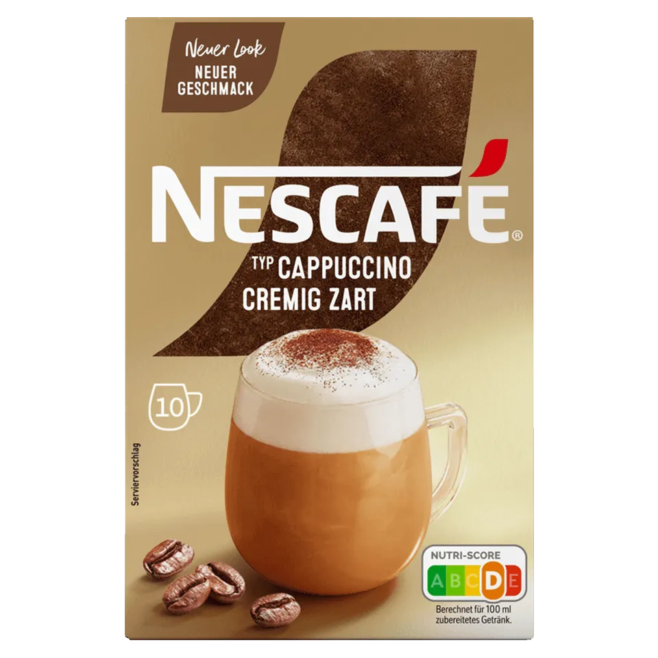 Nescafe Cappuccino Cremig Zart sticks Vorderseite