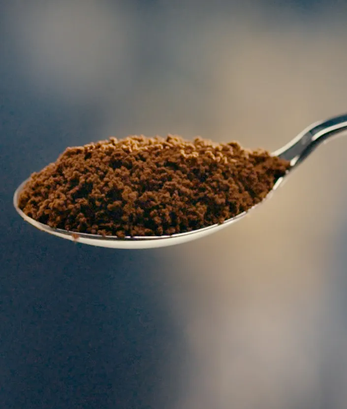 Löffel mit Instantkaffee