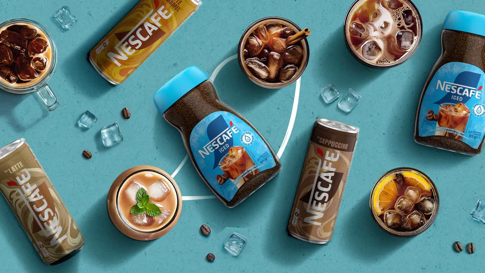 Nescafé Iced Coffee Produkte zur Zubereitung von Eiskaffee