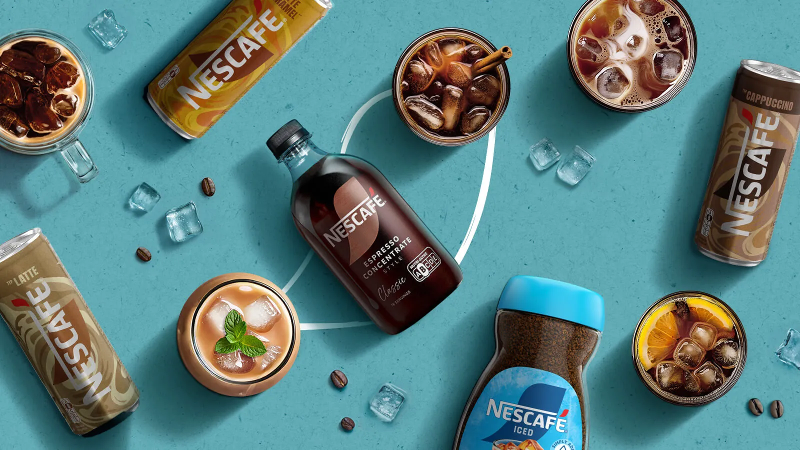 Nescafé Iced Coffee Produkte zur Zubereitung von Eiskaffee