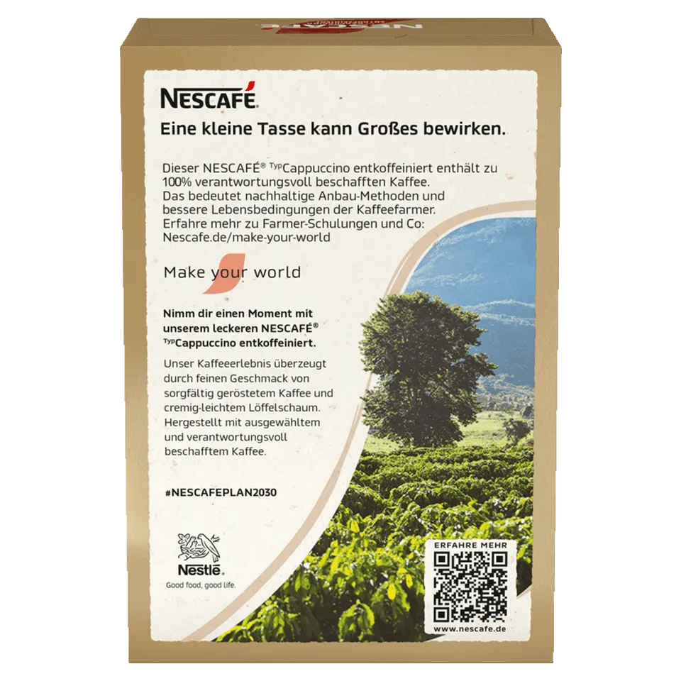 Nescafe Cappuccino Entkoffeiniert Sticks Zurück