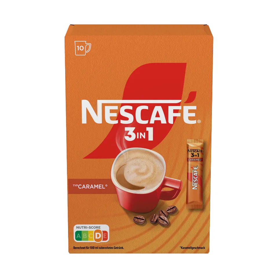 NESCAFÉ 3in1 Caramel sticks Vorderseite