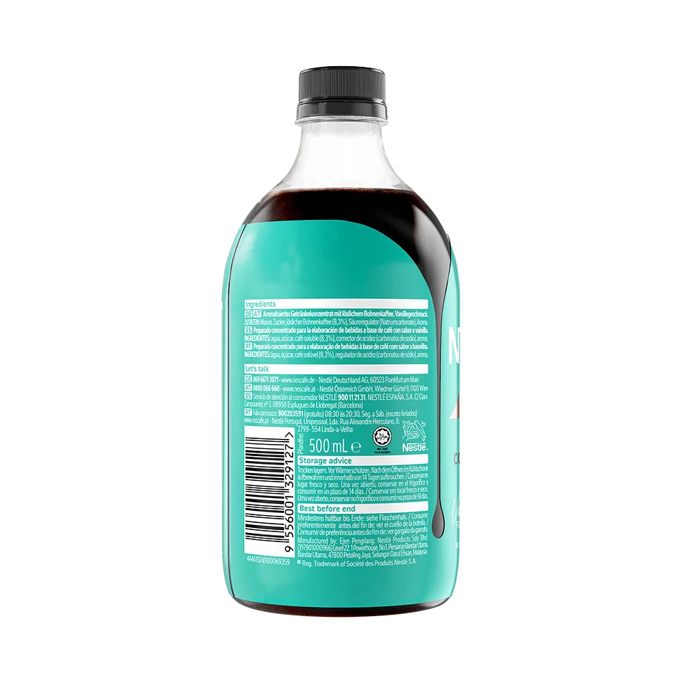 Nescafe Espresso Concentrate Vanilla Zurück