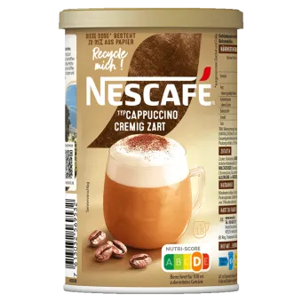 Nescafe Cappuccino Cremig Zart Dose Vorderseite