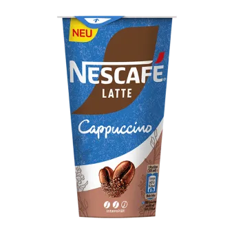Frontansicht Nescafé Latte Cappuccino