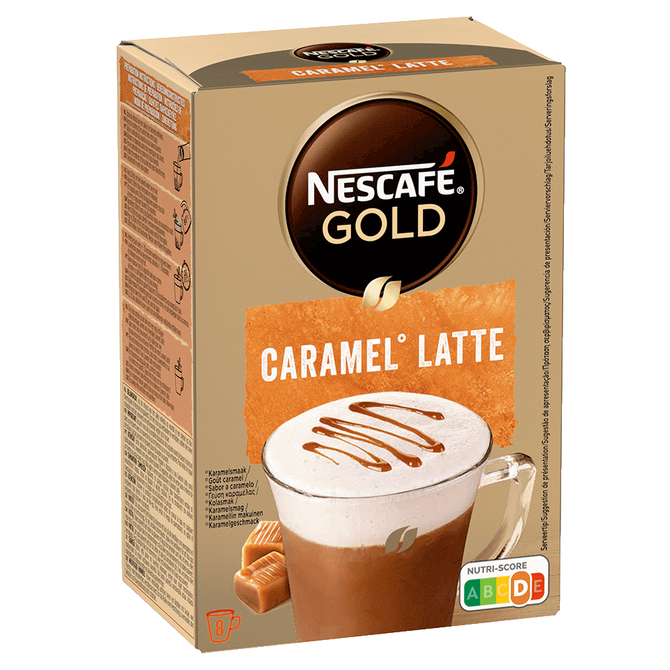 NESCAFÉ® Caramel Latte kaffe portionsbreve | Nescafé Denmark